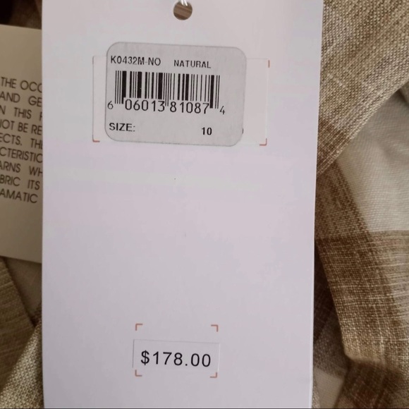 GAL MEETS GLAM BAILEY GINGHAM LINEN CROP JUMPSUIT - Picture 9 of 10